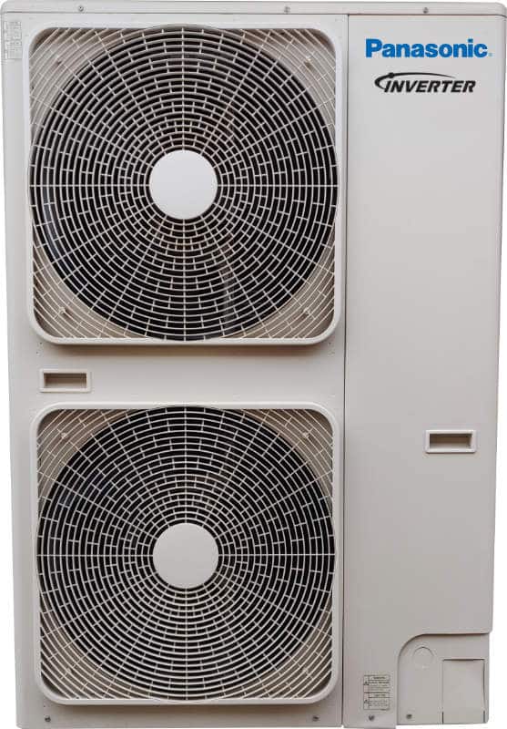 PXL_20211202_024038091 Panasonic ducted inverter air conditioner outdoor unit in Brisbane.