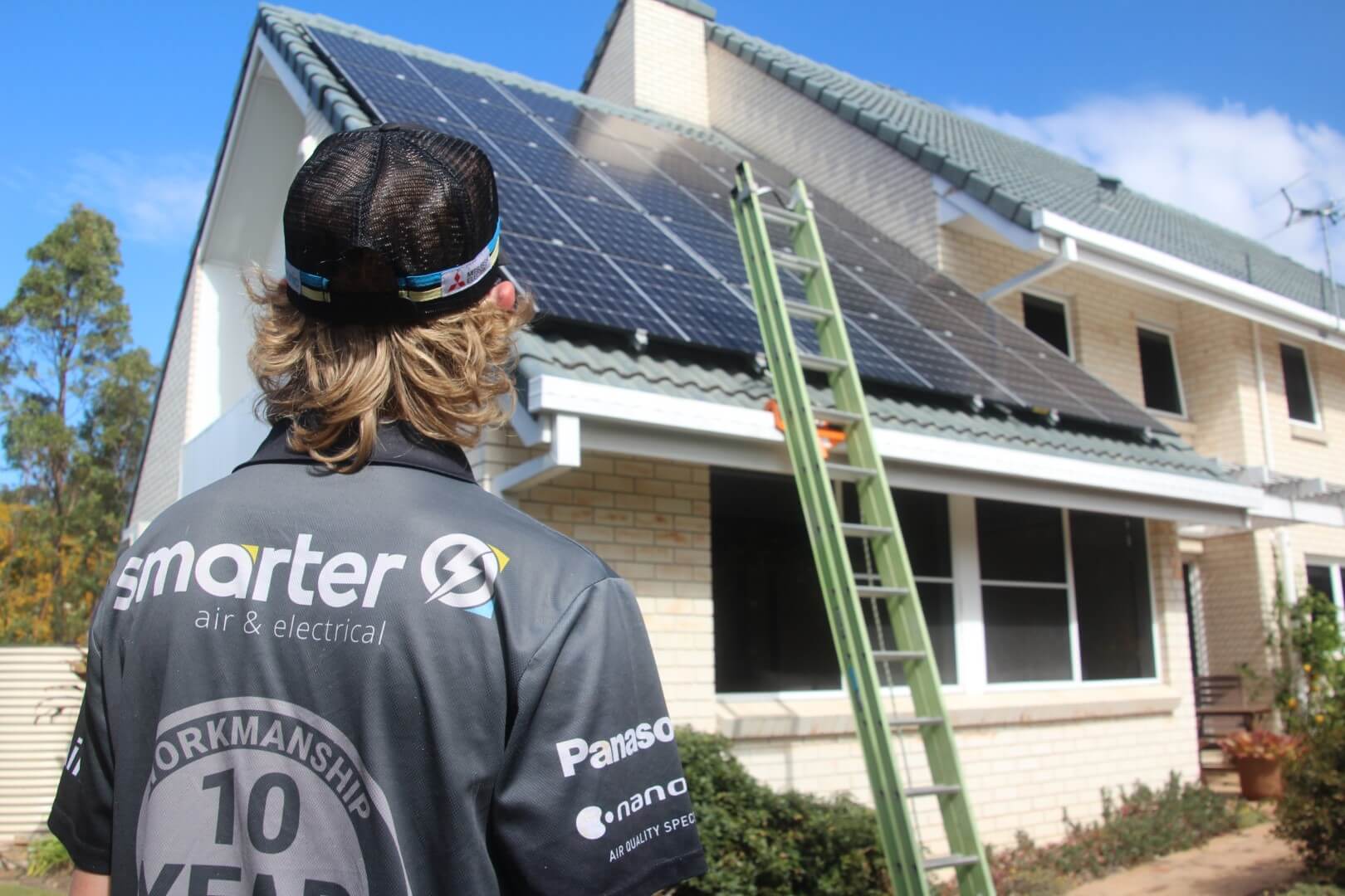 Solar roof vents installed