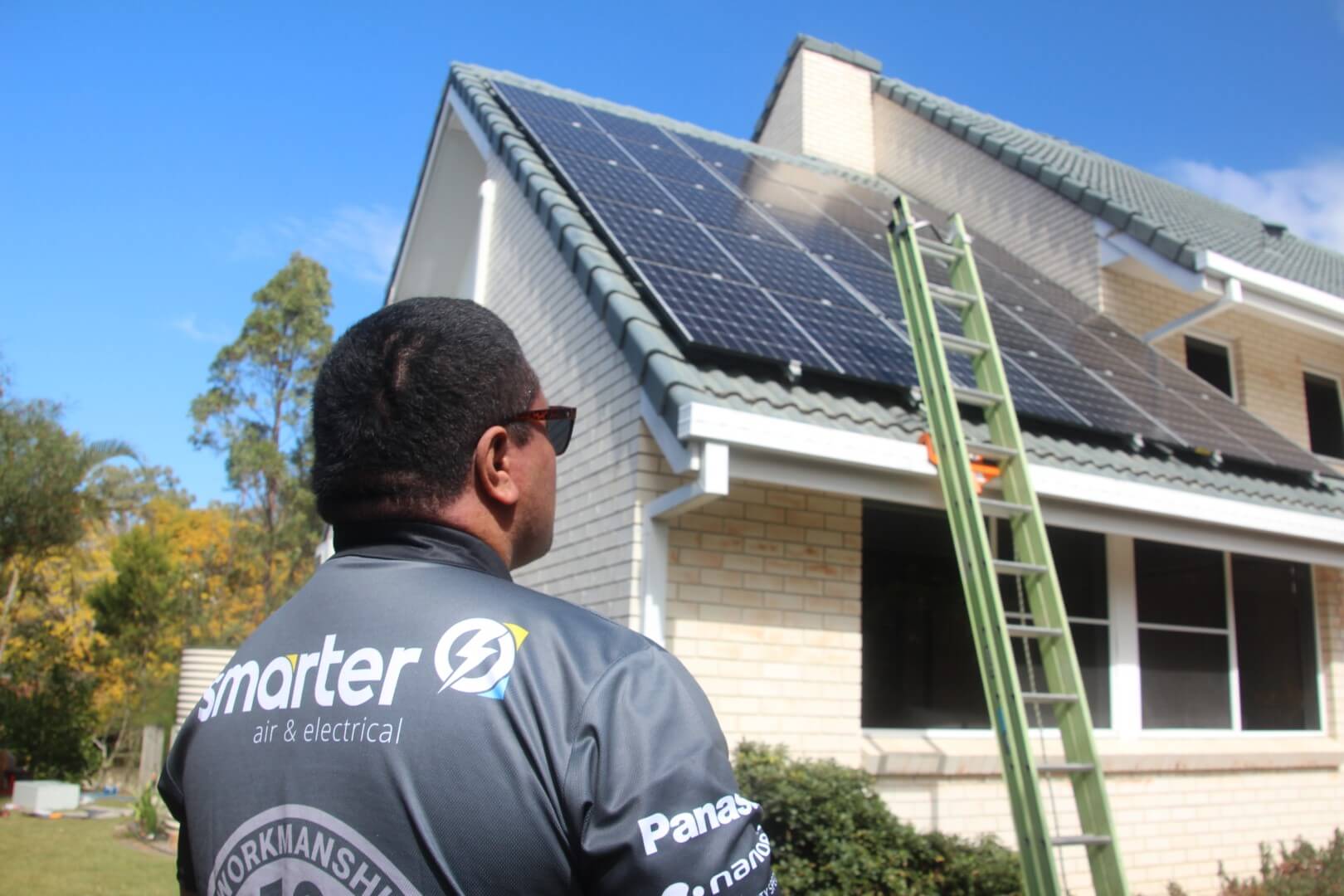Solar roof vents installed