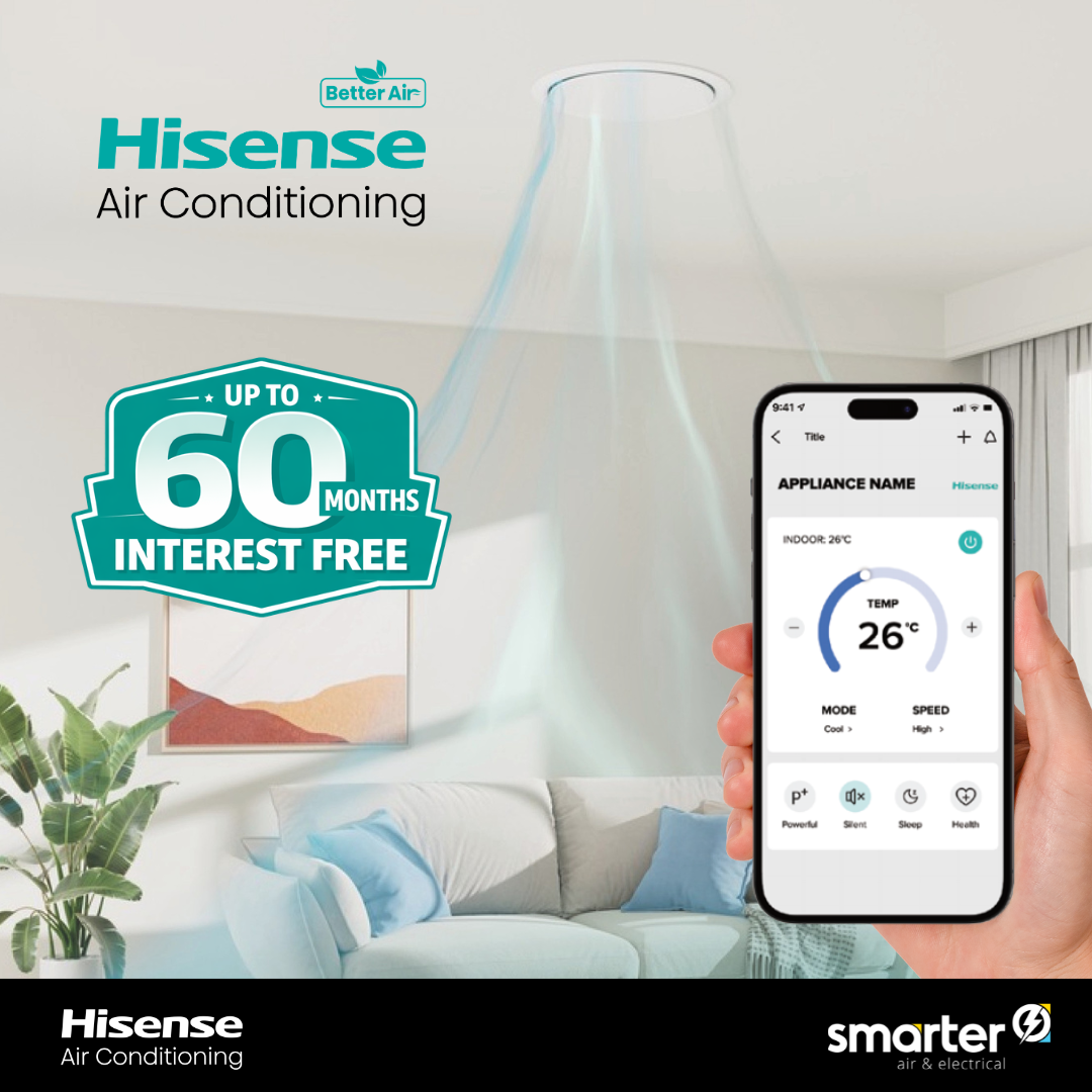 Hisense 60-Months Interest-Free on Ducted Systems